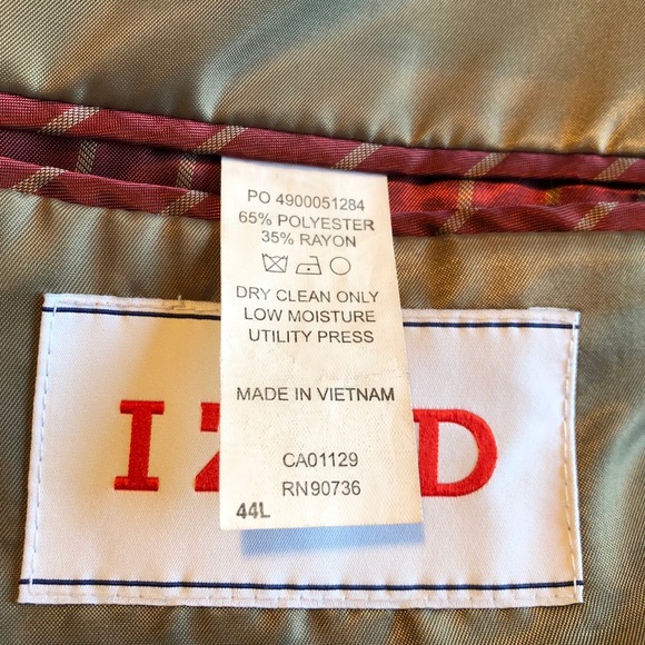 IZOD MEN’s SUIT CLASSIC BLACK SIZE 38 REGULAR - Picture 8 of 8